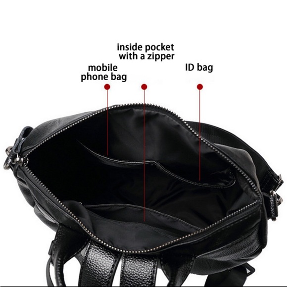 CLOSEOUT SALE! 💕New! Boho Vegan Brown Leather backpack - Picture 6 of 6